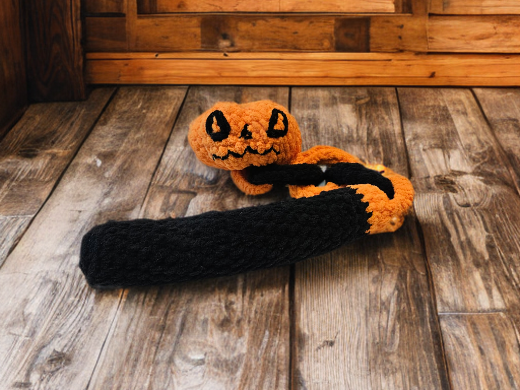 Pumpkin Smasher Handmade Crochet Flail