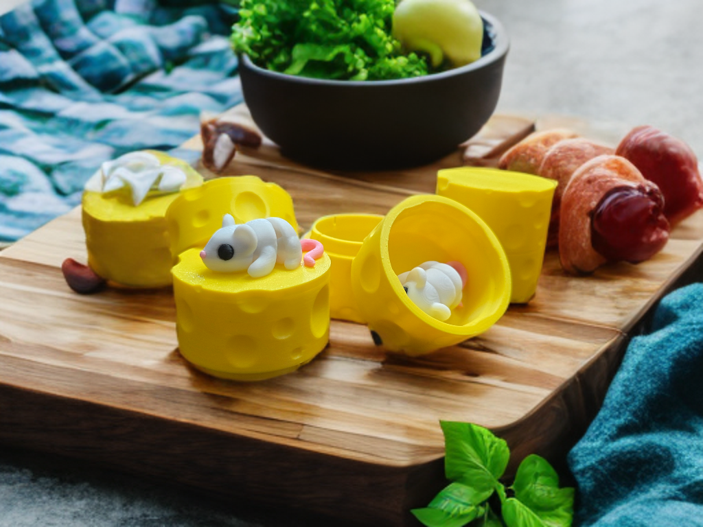 Cheese and Mice - 3D Printed