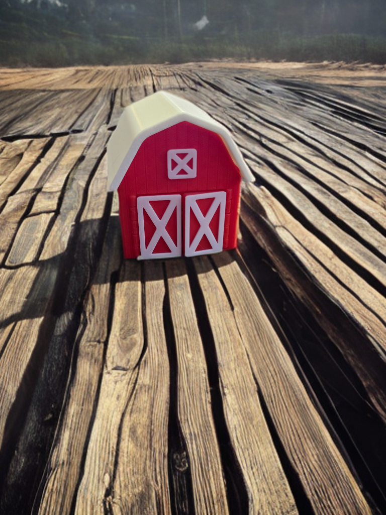 Practically Pocket Sized Red Barn Farm Playset