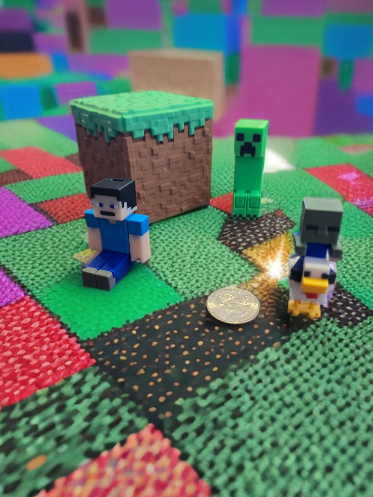 Practically Pocket Sized Grass Block Play Set