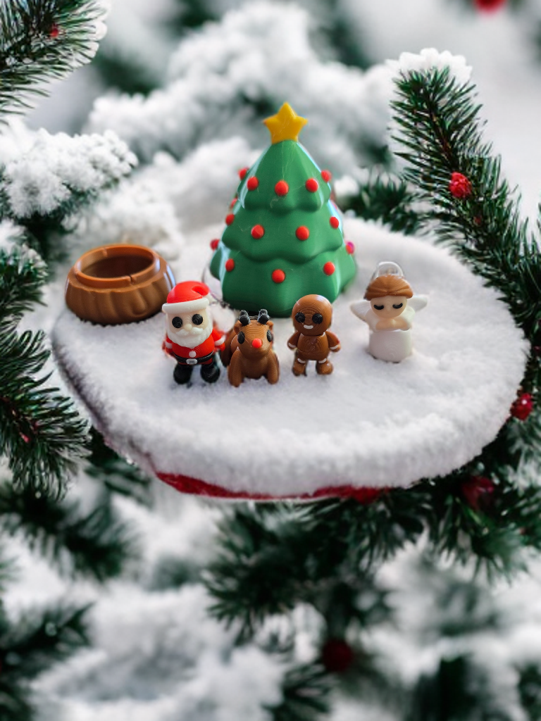 Practically Pocket Sized Christmas Tree Playset