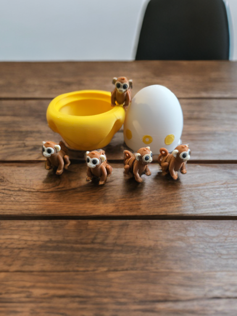 Practically Pocket Sized Banana full of Monkeys Playset
