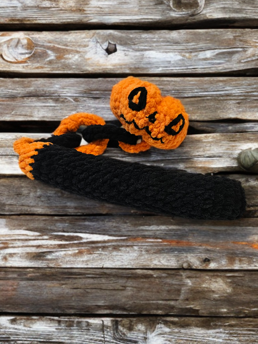 Pumpkin Smasher Handmade Crochet Flail