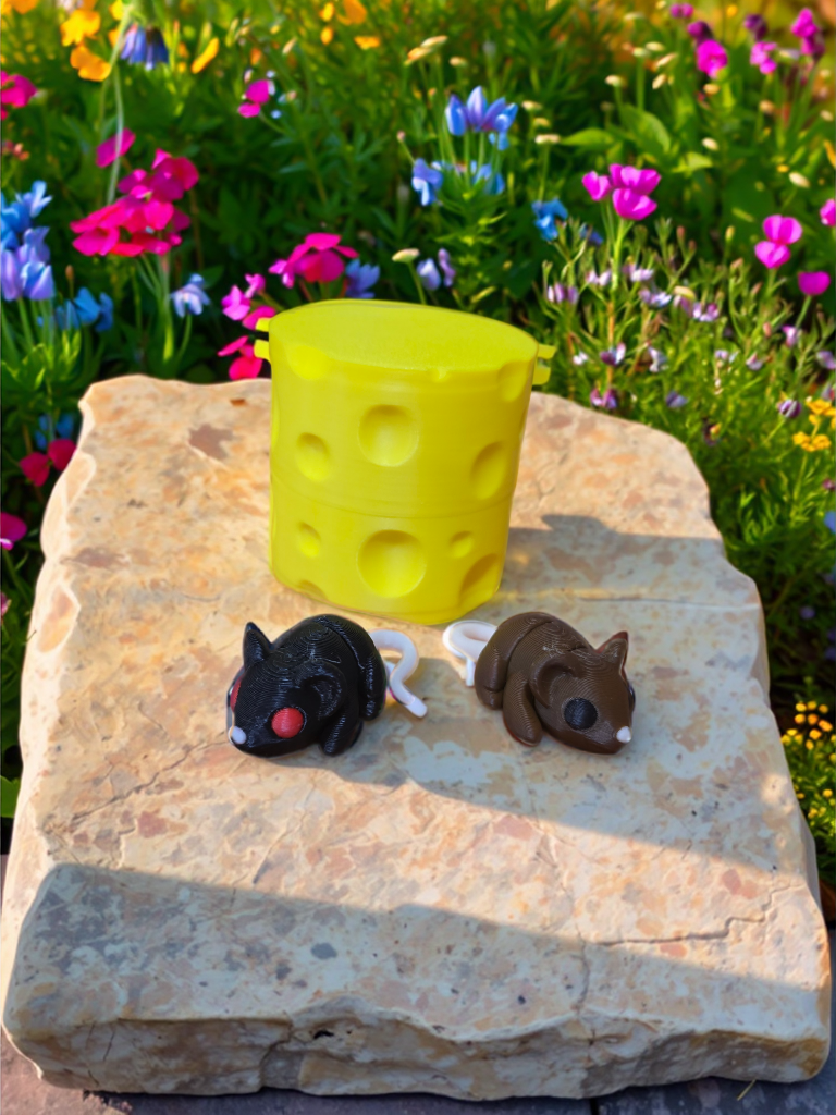 Cheese and Mice - 3D Printed