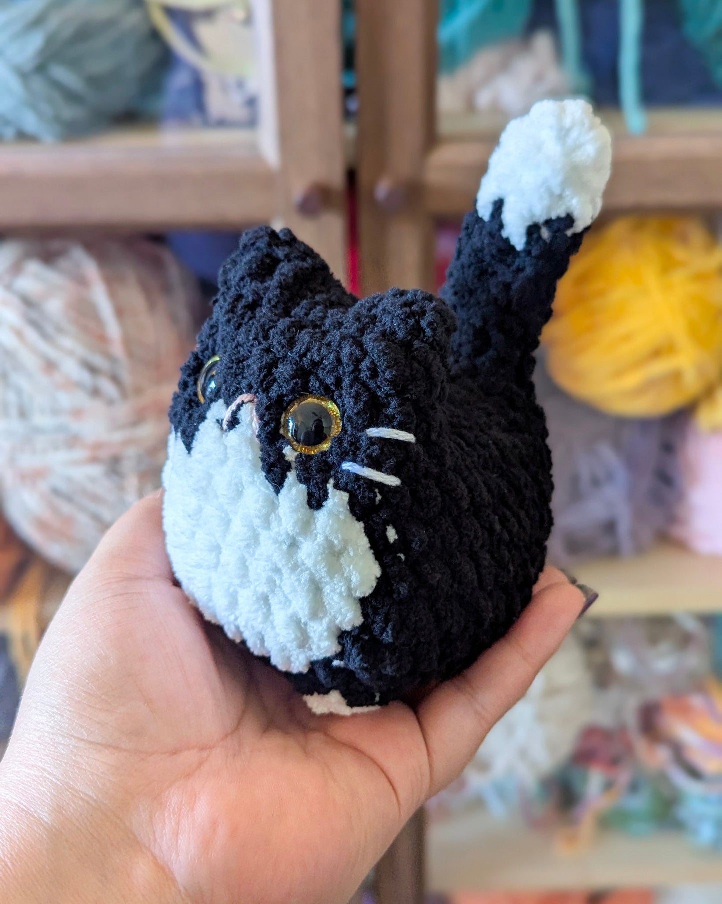Chubby Tuxedo Loaf Cat Plushie